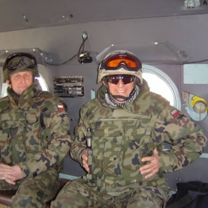W smigłowcu - Irak An Najaf - 20.01.2004r.