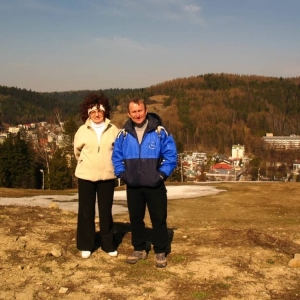 Generał z żoną - Krynica Górska 2009r.