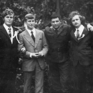 generał Kwiatkowski z kolegami z Mazurów rok 1973
